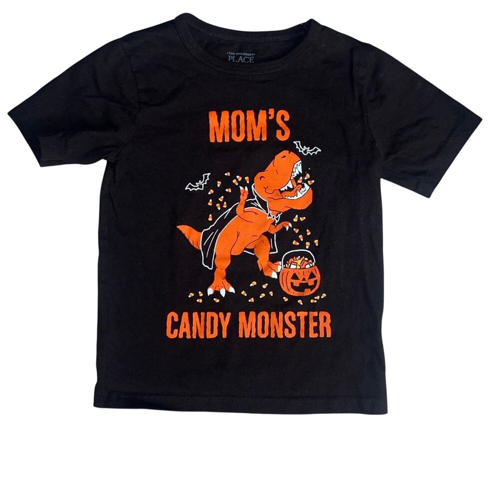 Halloween Mom’s Candy Monster T-Rex Children’s Place Kids Tee Shirt - Size: 4T